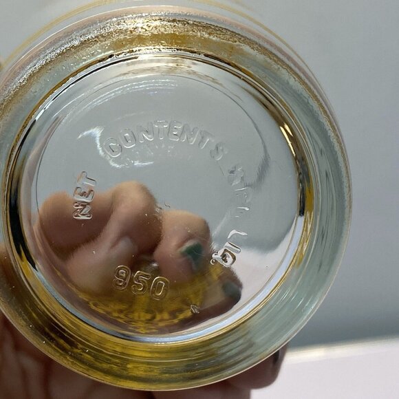 Vintage Hazel Atlas Sour Cream Glasses Yellow Gold Lace 1/2 Pint Set 3 MCM Drink - Picture 4 of 11